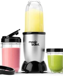 Magic Bullet Blender, Small, Silver, 11 Piece Set